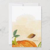 秋ハーベストフェスティバル 招待状 (裏面)