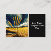 秋ハーベストプレーリー金ゴールド名刺 名刺 (正面)