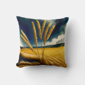 秋ハーベストプレーリ金ゴールド装飾用クッション クッション (正面)