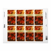 秋ハーベストリーフ感謝祭トリートメントベーキングラベル ラベル (フルシート)