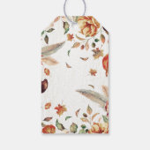 秋ハーベストリーフ素朴結婚リーズ ギフトタグ (裏面)