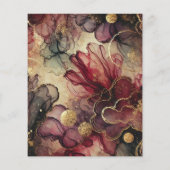 秋ハーベストワインアルコールインクスクラップブック紙 (裏面)