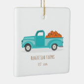 秋ハーベストヴィンテージブルートラック セラミックオーナメント (右)