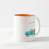 秋ハーベストヴィンテージブルートラック ツートーンマグカップ (正面右)