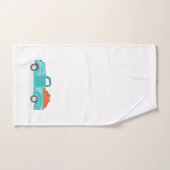 秋ハーベストヴィンテージブルートラック バスタオルセット (ハンドタオル)