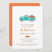 秋ハーベストヴィンテージブルートラック 招待状 (正面/裏面)