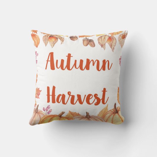 秋ハーベスト秋ホームデコール装飾用クッション クッション (裏面)