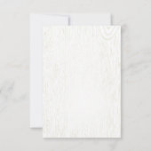 秋ハーベスト素朴ウェディングRsvp 出欠カード (裏面)