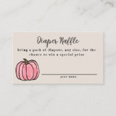 秋ハーベスト赤ちゃんシャワーおむつラッフルエンクロージャーC エンクロージャーカード (正面)