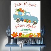 秋ハーベスト農家マーケットパンプキンパッチファームハウス ポスター
