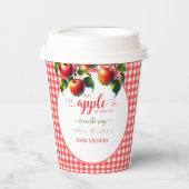 秋ハーベストAppleテーマベビーシャワー 紙コップ (正面)