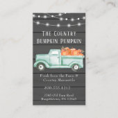 秋ハーベ素朴ストヴィンテージトラックバーンウッド 名刺 (正面)