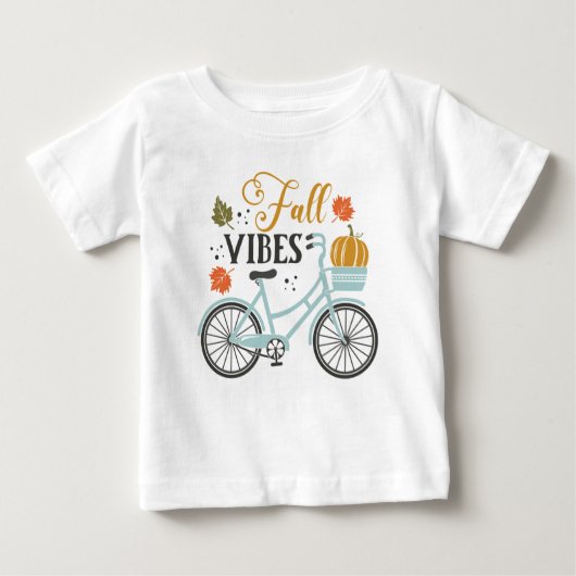 秋バイサイクリング ベビーTシャツ (正面)