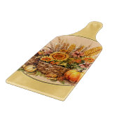 秋バスケット、花、かぼちゃ、メイズパドル カッティングボード (角)