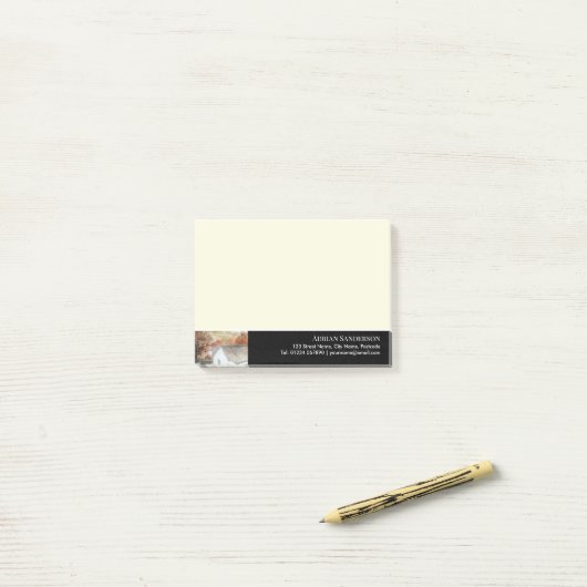 秋バターメアビレッジレイクディストリクトイングランド ポストイット (デスク上)