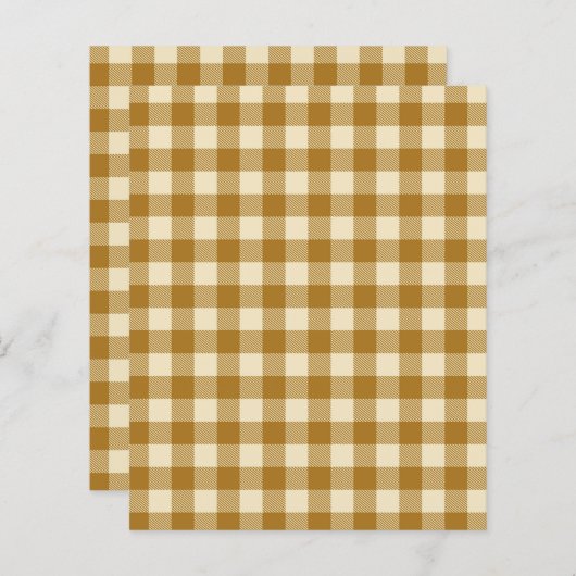 秋バッファロープレイドパターン（の模様が）ある紙 (正面/裏面)