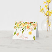 秋バラカスタム文字 カード (黄色い花)