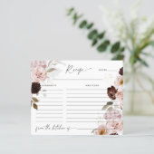 秋バラブライダルシャワー活動ゲームレシピカード (スタンド正面)