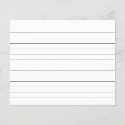 秋バラブライダルシャワー活動ゲームレシピカード (裏面)