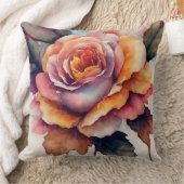秋バラ クッション (ブランケット)
