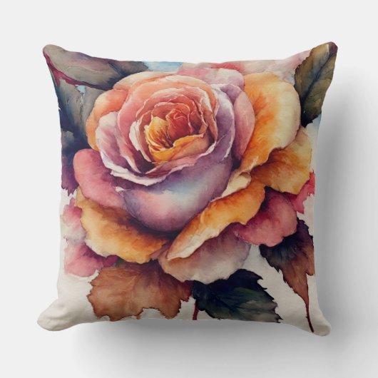 秋バラ クッション (正面)