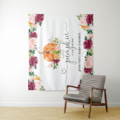 秋バーグディのカボチャの赤ちゃんシャワー タペストリー (インサイチュ)