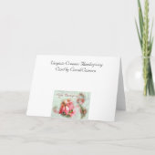 秋バージニアクリーパーサンクスギビングカード シーズンカード (裏面)