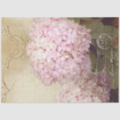 秋バードフローラピンクアジサイEphemera Decompage 薄葉紙 (正面)