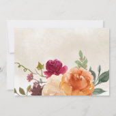 秋バーンドオレンジカボチャパッチ誕生日 サンキューカード (裏面)