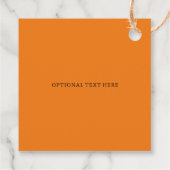 秋バーンドオレンジカボチャパッチ誕生日 フェイバータグ (裏面)