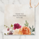 秋バーンドオレンジカボチャパッチ誕生日 フェイバータグ (裏面)