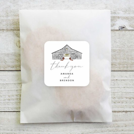 秋バーンパンプキンス結婚新改造四角ステッカー スクエアシール