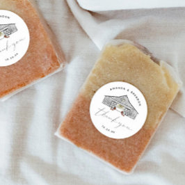 秋バーンパンプキンズサンキュー結婚ズ ラウンドシール