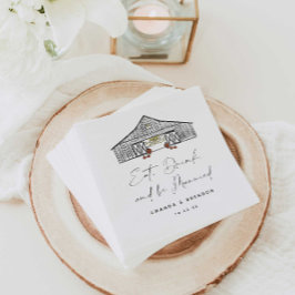 秋バーンパンプキ結婚ンス引用文ペーパーナプキン スタンダードカクテルナプキン