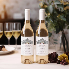 秋バーンパンプキ結婚ンズワイン ワインラベル