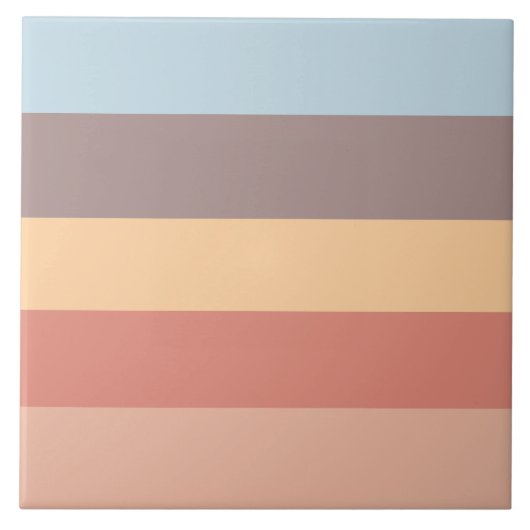 秋パステル配色 タイル (正面)