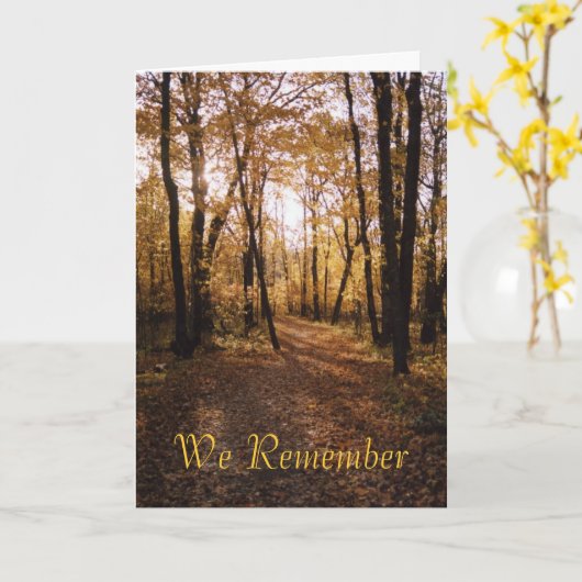秋パス1、We Remember カード (黄色い花)