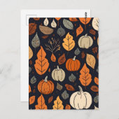 秋パターンはがき ポストカード (正面/裏面)