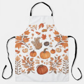 秋パターンデザイン エプロン (正面)