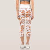 秋パターンデザイン カプリレギンス (裏面)