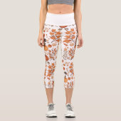 秋パターンデザイン カプリレギンス (正面)