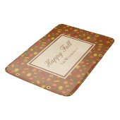 秋パターンファミリ姓ブラウン バスマット (アングル)