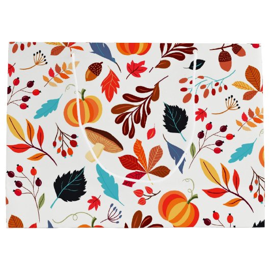 秋パターン抱き枕 ラージペーパーバッグ (裏面)