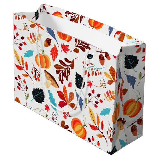 秋パターン抱き枕 ラージペーパーバッグ (裏面アングル)