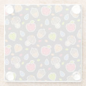 秋パターン ガラスコースター (裏面)