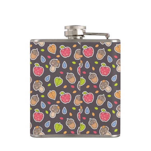 秋パターン フラスク (裏面)