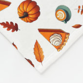 秋パターン フリースブランケット (角)