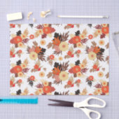 秋パターン 薄葉紙 (クラフト)