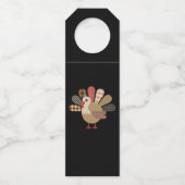 秋パッチワークキルテッドトルコ感謝祭 ボトルネックタグ (正面)