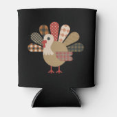 秋パッチワークキルテッドトルコ感謝祭 缶クーラー (正面)